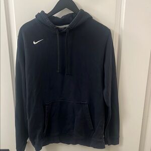 Vintage Nike Fleece Black Hoodie Pullover Sportswear